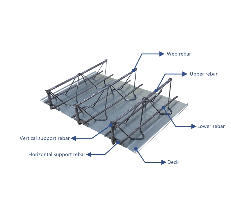 steel bar truss deck system
