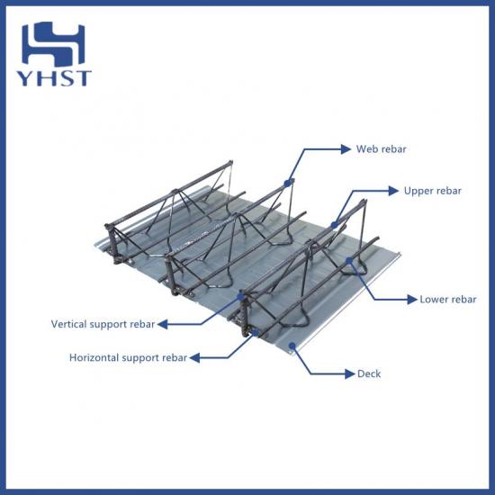 Steel bar truss decks for high rise building