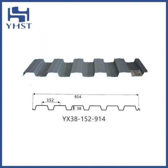 Corrugated metal steel sheet for building’s roof